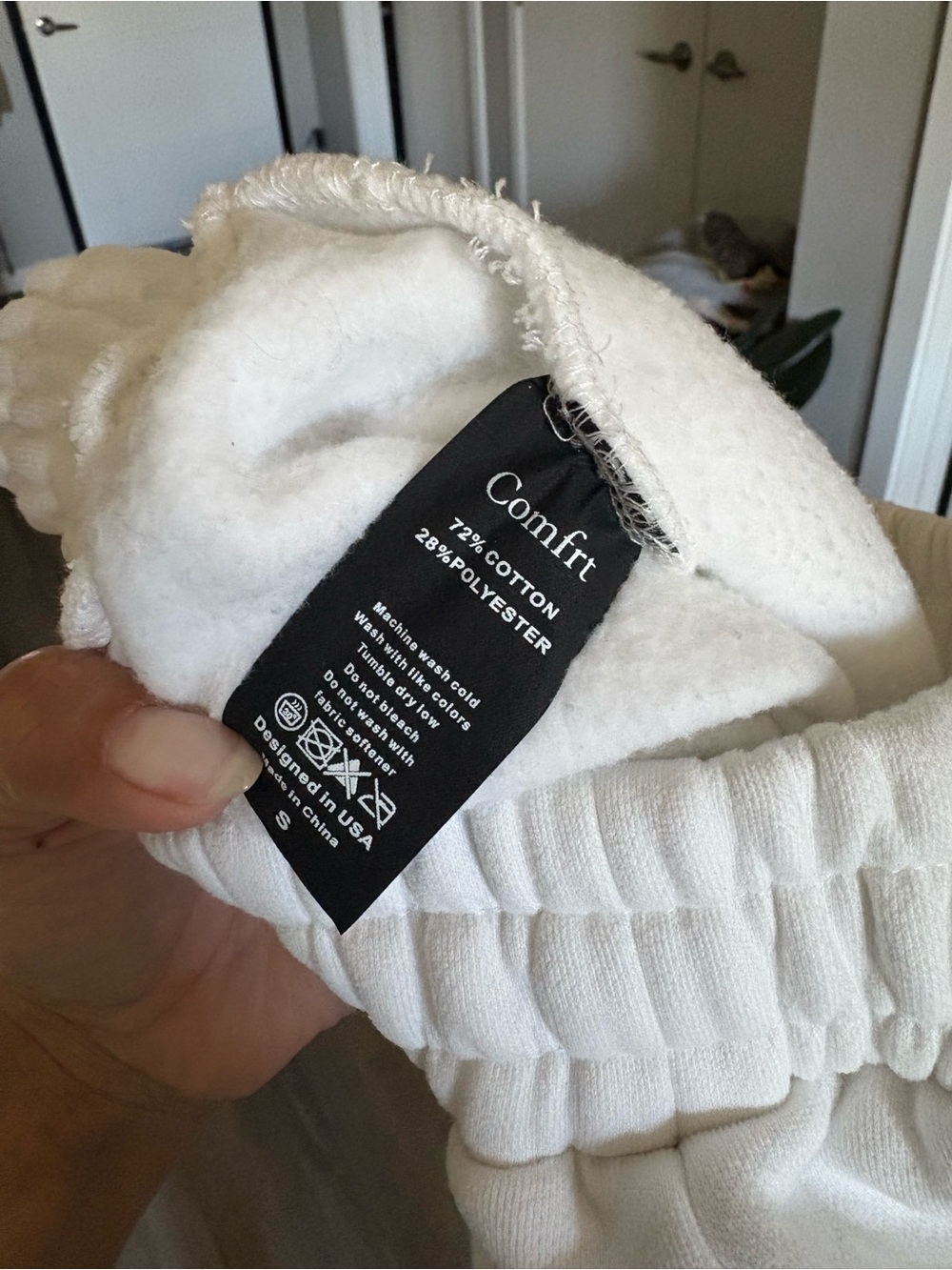 Comfrt cloud sweatspants size S in show white - Picture 8 of 10